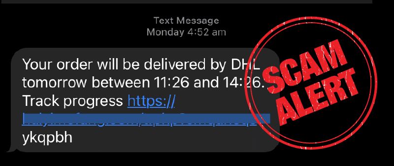 Scam SMS Delivery Message